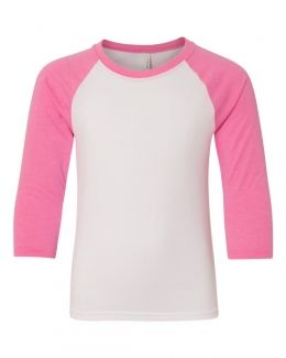 Next Level-Youth CVC Three-Quarter Sleeve Raglan-3352